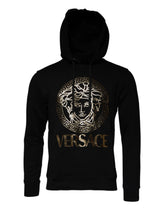Versace Black Medusa Cotton Hoodie Pullover Sweatshirt Sweater -   -  Versace.
